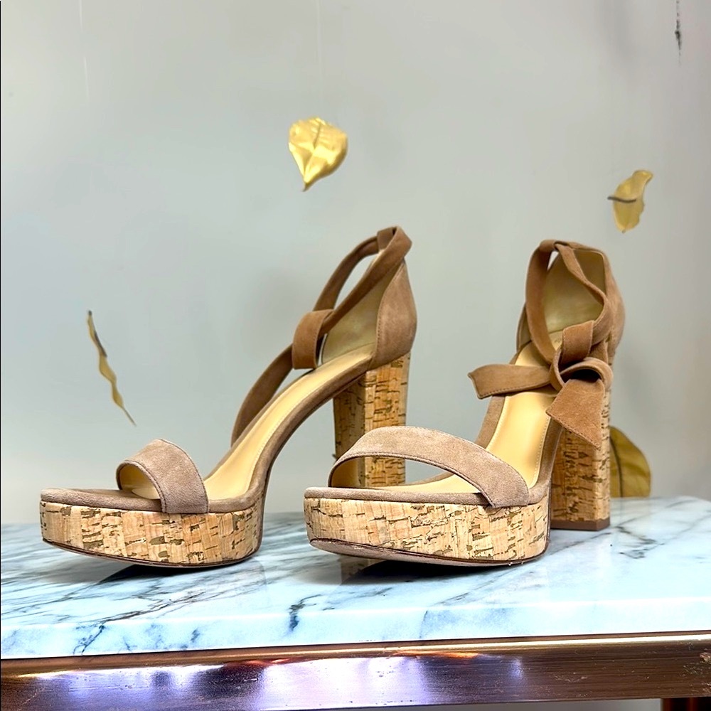 Alexandre Birman Celine Cork and Suede Heel - SIZE 40 - Picture 2 of 5